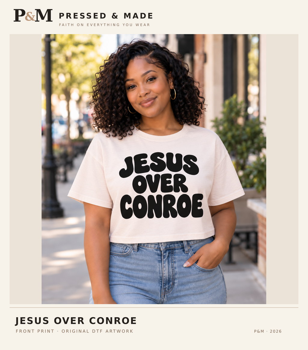P&M branded JESUS OVER CONROE model photo